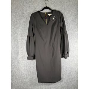 Calvin Klein Sheath Dress Women 4 Balloon Sleeves Work Office Professional Caree
